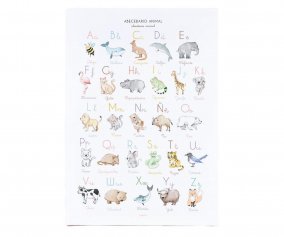 Poster con Alfabeto Animali