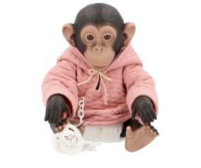 Lola A  Chimpanz Reborn com  macaco  Pale Pink