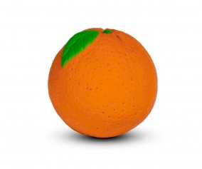 Orange Teether Baby Ball