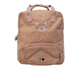 Mochila Escolar Grande Mr. Cat Personalizable