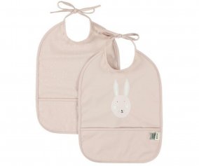 2 Waterproof Bibs Mr. Rabbit