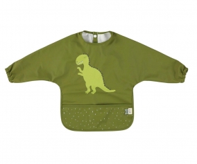 Babero Con Mangas Impermeable Mr. Dino Personalizable