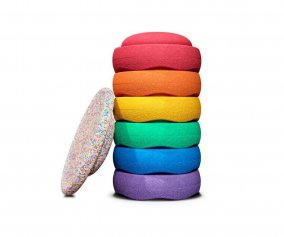 Conjunto Stapelstein Rainbow Classic 6+1 Board Super Confetti