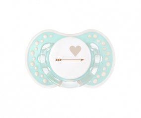 1 Personalisable LOVI Green Heart Soother