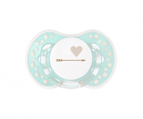 1 Sucette Personnalisable LOVI Coeur Vert
