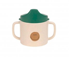 Eco Happy Smile Green Mug with Handles