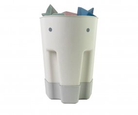 Balde organizador Brinquedo Banho Cinza