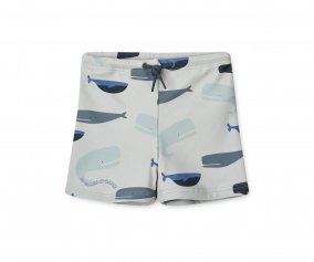 Bathers Shorts Otto Whales/Cloud blue