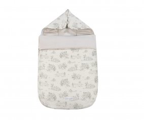 Saco de innverno  3 em 1 Cuckoo Toile de Jouy Crema