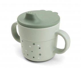 Tazza con Beccuccio Happy Dots Green