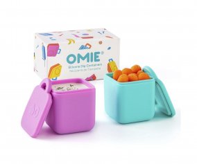 Set of OmieDip Boxes Rose/Cyan