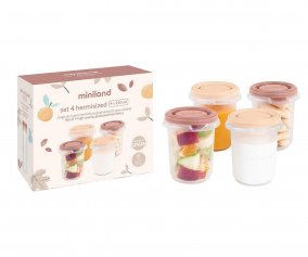 Set of 4 Hermetic Containers Hermisized Valencia 250 ml