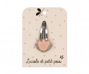 Barrette  cheveux Lotus rose ple