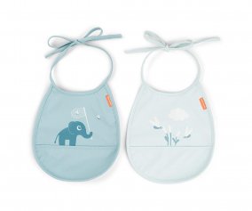 Pack 2 Bibs Pocket Elphee Blue