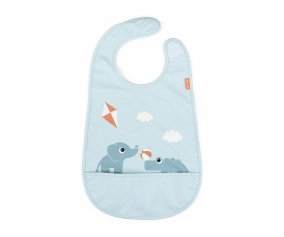 Sure! Here is the translated text with the HTML format preserved:


Bib with Velcro Playground Blue