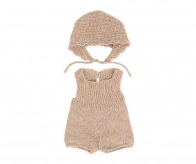 Set Dot Romper and Hat 38 cm