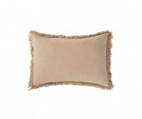 Coussin rectangulaire  franges Ssame