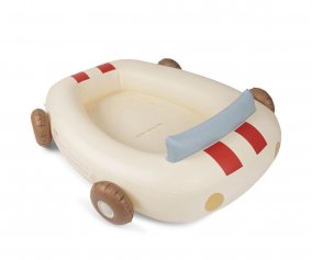 Piscina Hinchable Infantil Coche Crema