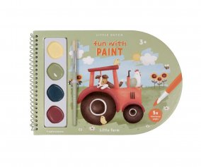 Libro para Colorear con Acuarelas Little Farm