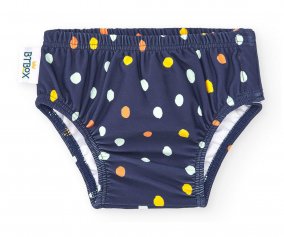 Maillot de Bain Couche Pois Navy