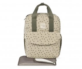 Sac  dos pour Poussette Coeurs Poppy Moss