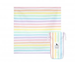 Manta Praia e Picnic Rainbow Pastel