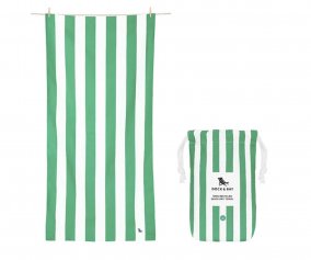 Serviette de Plage Large en Microfibre Cancun Green Personnalisable