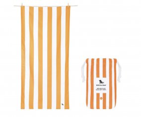 Serviette de Plage Large en Microfibre Ipanema Orange Personnalisable