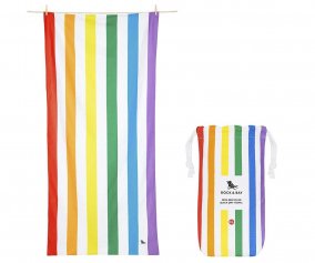 Telo Spiaggia XL Microfibra Summer Rainbow Skies Personalizzabile