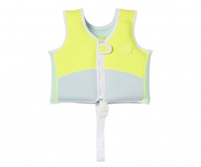 Gilet de Natation Salty the Shark, 2  3 ans Aqua Neon Yellow