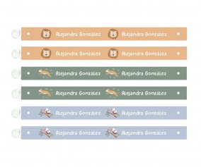6 Cintas para Colgar Ropa Savannah Personalizables