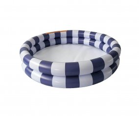 Piscina Hinchable Pequea Stripes Azul/Blanco