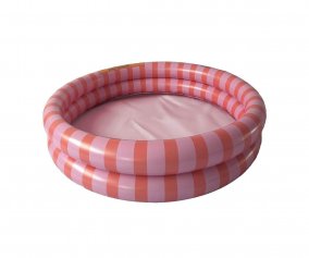 Inflatable Pool Small Stripes Orange/Red