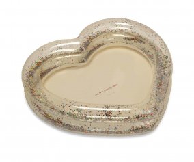 Piscine Gonflable Coeur Transparent  Paillettes