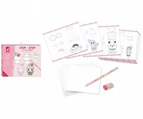 Step by Step Drawing-Kit Disegno Creativo Kawaii