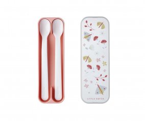 2 Long Spoons Mio Flowers & Butterflies