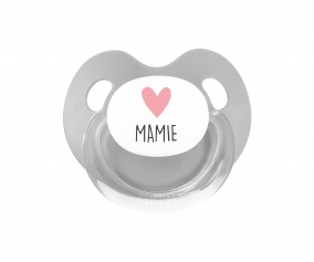 Sucette Rtro Grise Cur Mamie