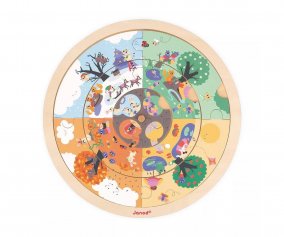 Puzzle Reversible Circular de Observacin Jardn