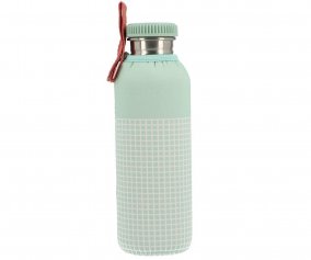 Gourde en Acier avec Housse Stripes Sage Personnalisable 750 ml