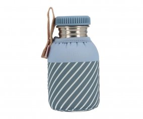 Botella Acero con Funda Stripes Blue Personalizable 350ml
