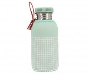 Gourde en Acier avec Housse Stripes Sage Personnalisable 500 ml