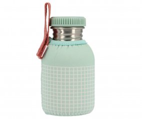 Gourde en Acier avec Housse Stripes Sage Personnalisable 350 ml