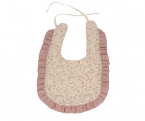 Bavoir en Coton  Volants Wild Flower Personnalisable