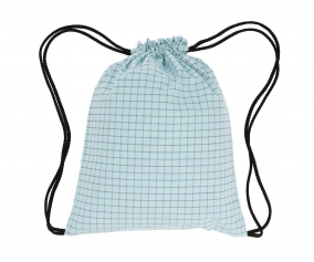 Mochila Saco Nordic Check Blue Personalizable