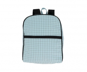 Mochila Nordic Check Blue Personalizable