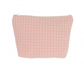 Neceser Personalizzabile Nordic Check Blush