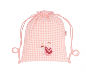 Mochila Saco Vichy Personalizvel Magical Unicorn