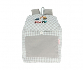 Mochila Pequena Personalizvel Vichy Trucks