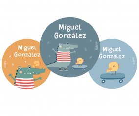 Pack 3 chapas Personalizadas Croc