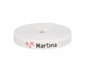 Cinta Marca Prendas Personalizada Flores
